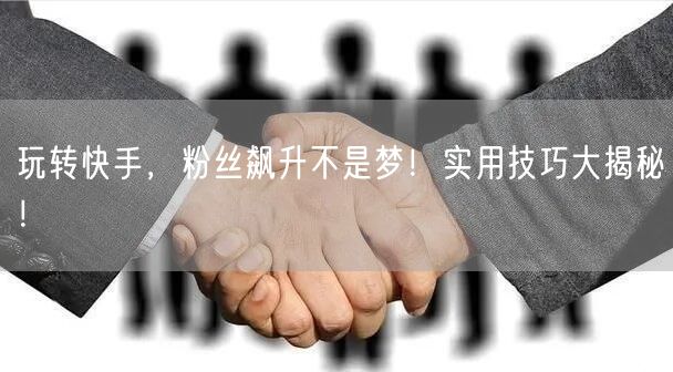 玩转快手，粉丝飙升不是梦！实用技巧大揭秘！