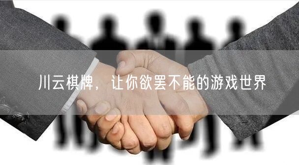 川云棋牌,让你欲罢不能的游戏世界
